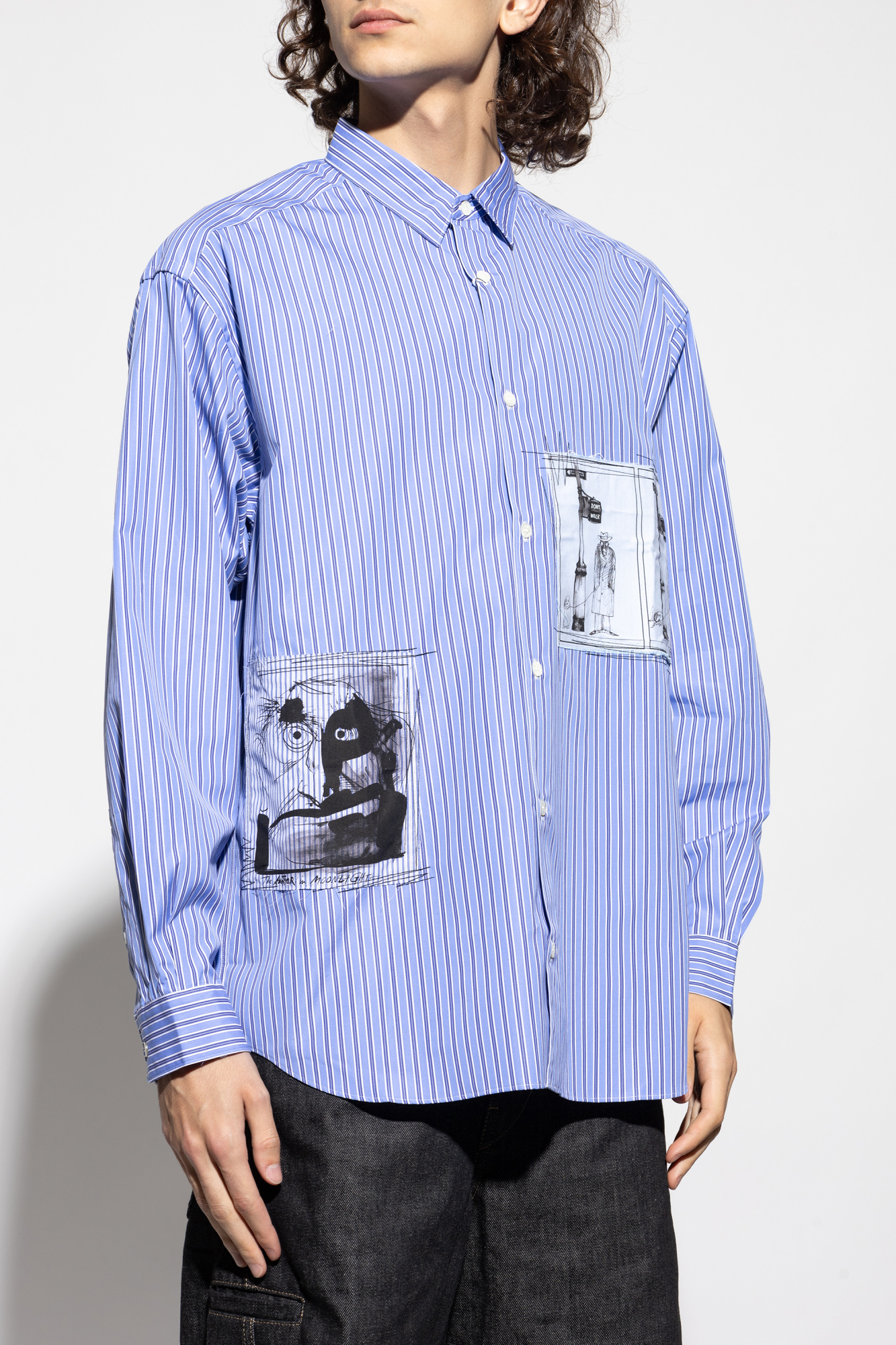 トップス COMME des GARCONS HOMME PLUS Comme des Garçons Homme Plus Shirt with stripe pattern